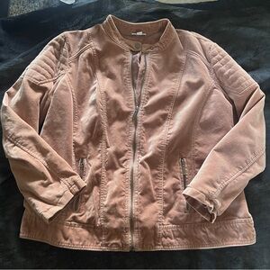 Women’s Dusty Rose Moto Jacket